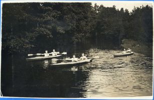 Passarge, Kreis Gerdauen Passarge, Boote auf der Passarge 