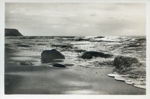  Samlandküste, Brandung am Abend Samländische Steilküste