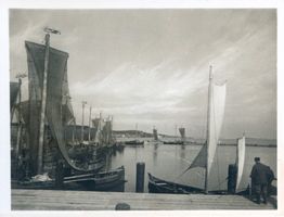 Nidden, Kreis Memel Nidden, Fischerboote im Hafen VI Нидден, рыбацкие лодки в порту, VI