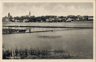Osterode (Ostpr.), Kreis Osterode Osterode (Ostpr.), Blick auf die Stadt über den Drewenzsee IX Osterode, Stadtmotive