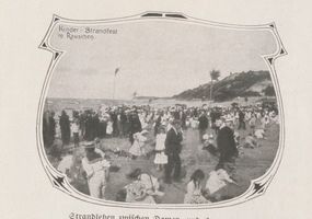 Rauschen Kr. Samland, Kreis Samland Rauschen Kr. Samland, Strandleben zwischen Damen- und Herrenbad Rauschen, Strand