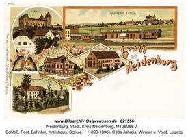 Neidenburg, Stadt, Kreis Neidenburg  Neidenburg, Schloß
