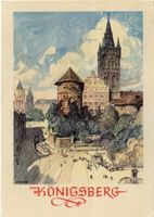 Königsberg (Pr.), Stadtkreis Königsberg Kaiser-Wilhelm-Platz Königsberg (Pr.), Schloß mit Kaiser-Wilhelm-Platz, Zeichnung II Königsberg, Schloß