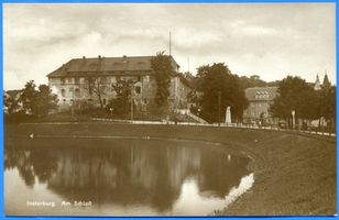 Insterburg, Stadt, Stadtkreis Insterburg Insterburg, Schlossteich mit Schloss VI Insterburg, Schloßteich, Gawehnscher Teich und Umgebung