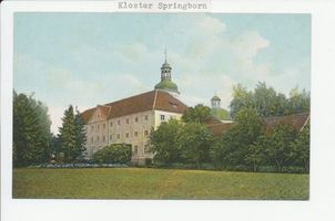 Springborn Kr. Heilsberg, Kloster, Kreis Heilsberg Springborn Kr. Heilsberg, Kloster, Ansicht vom Garten 