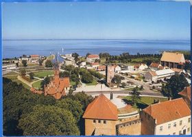 Frauenburg, Kreis Braunsberg Frauenburg, Blick auf den Hafen und das Frische Haff V 