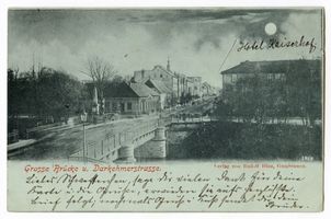 , Gumbinnen, Große Brücke und Darkehmer Straße 
