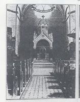 Königsberg (Pr.), Stadtkreis Königsberg Königsberg, Hufen, Königin-Luise-Gedächtniskirche, Innenansicht, Ostseite Кёнигсберг, Хуфен, церковь памяти королевы Луизы, внутренний вид, восточная сторона