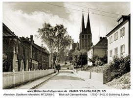 Allenstein, Stadtkreis Allenstein  Allenstein, Garnisonskirche