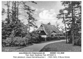 Tilsit, Stadt, Stadtkreis Tilsit  Tilsit, Park Jakobsruh, Litauer-Heimathäuschen