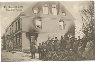 Tapiau, Kreis Wehlau Tapiau, Magistrat, Zerstörung im 1.Weltkrieg Erster Weltkrieg