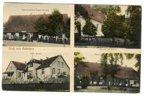Ballethen, Kreis Angerapp Ballethen, Geschäftshaus, Kirche, Villa, Pfarrhaus Балеттен, торговый дом, церковь, вилла, пасторский дом
