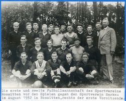 Rossitten Kr. Samland, Kreis Samland Rossitten Kr. Samland,  Die erste und zweite Fußballmannschaft des Sportvereins Rossitten Росситтен, Самбийский район, первая и вторая футбольные команды спортивного клуба Росситтена