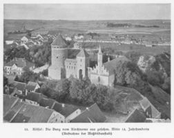 Rößel, Stadt, Kreis Rößel Rößel, Schloß vom Kirchturm aus gesehen Рёссель, замок, вид с церковной башни