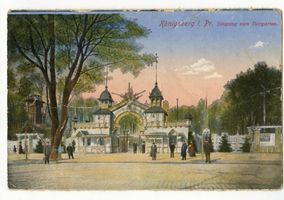 Königsberg (Pr.), Stadtkreis Königsberg Königsberg, Eingang zum Tiergarten Königsberg, Tiergarten
