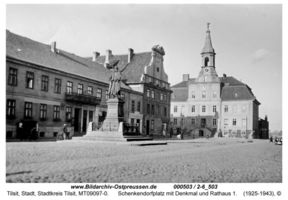 Tilsit, Stadt, Stadtkreis Tilsit Schenkendorfplatz  Tilsit, Schenkendorfplatz