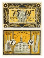 Tilsit, Stadt, Stadtkreis Tilsit Tilsit, Notgeld 75 Pf, 12. Nov. 1921 