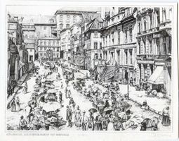 Königsberg (Pr.), Stadtkreis Königsberg Königsberg, Altstädter Markt mit Rathaus Кёнигсберг, Альтштедтский рынок с ратушей