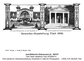 Tilsit, Stadt, Stadtkreis Tilsit   Tilsit, Park Jakobsruh, Gewerbeausstellung 1905