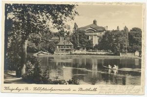Königsberg (Pr.), Stadtkreis Königsberg Königsberg, Schloßteichpromenade und Stadthalle II Königsberg, Stadthalle