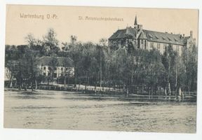Wartenburg Kr. Allenstein, Stadt, Kreis Allenstein Wartenburg, St. Antonius Krankenhaus 