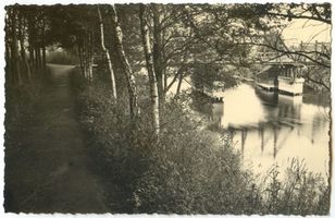 Bartenstein, Kreis Bartenstein Bartenstein, Ostpr., Partie an der Alle und Brücke ?? 