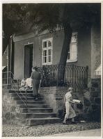 Lötzen, Stadt, Kreis Lötzen Lycker Straße Lötzen, Lycker Straße, Altes Haus mit Beischlag 