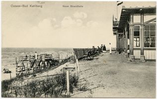 Kahlberg-Liep, Ort, Kreis Elbing Kahlberg-Liep, Neue Strandhalle Кальберг-Лип, Новый пляжный павильон
