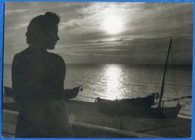 Cranz Kr. Samland, Ort, Kreis Samland Cranz, Sonnenuntergang an der Samlandküste Кранц, закат на самбийском побережье