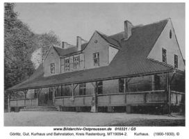 Görlitz Kr. Rastenburg, Gut, Kurhaus und Bahnstation, Kreis Rastenburg 
