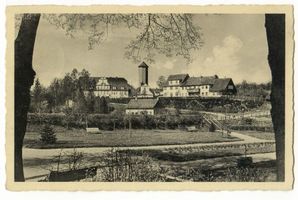 Gerdauen, Stadt und Bahnstation, Kreis Gerdauen Gerdauen, Teilansicht, Adolf-Hitler-Platz 