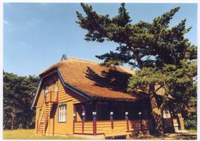 Nidden, Kreis Memel Nidden, Kiefernwald, Gästehaus 