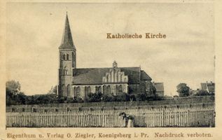Hohenstein Kr. Osterode, Stadt, Kreis Osterode Hohenstein i. Ostpr., Katholische Kirche I Хоэнштайн в Восточной Пруссии, католическая церковь, I