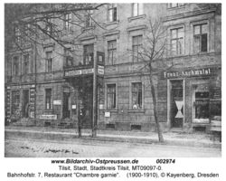 Tilsit, Stadt, Stadtkreis Tilsit Bahnhofstraße  
