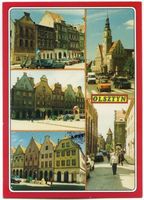 Allenstein, Stadtkreis Allenstein Allenstein, Häuser auf dem Markt, Rathaus, Schloß Allenstein, Schloß