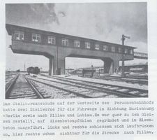 Königsberg (Pr.), Stadtkreis Königsberg Königsberg, Bahnhof, Das Stellwerk auf der Westseite des Personenbahnhofes Königsberg, Hauptbahnhof