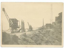 Tilsit, Stadt, Stadtkreis Tilsit Tilsit, Der Memelkai mit der gesprengten Luisen-Brücke V 