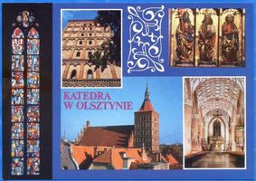 Allenstein, Stadtkreis Allenstein Allenstein - Olsztyn, Jakobikirche, Außen- und Innenansichten Allenstein, Jakobikirche