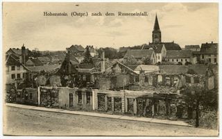 Hohenstein Kr. Osterode, Stadt, Kreis Osterode Hohenstein i. Ostpr., Kriegszerstörungen V Хоэнштайн (Вост. Пруссия), военные разрушения, V
