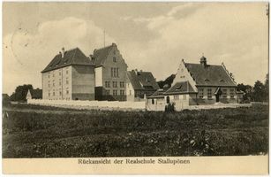 Ebenrode, Stadt, Kreis Ebenrode Stallupönen, Realschule, Rückansicht 