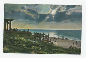 Kahlberg-Liep, Ort, Kreis Elbing Kahlberg, Abendstimmung am Strand 