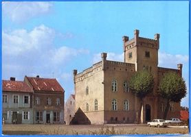 Passenheim, Stadt, Kreis Ortelsburg Passenheim, Marktplatz mit Rathaus II 