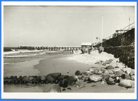 Cranz Kr. Samland, Ort, Kreis Samland Cranz Kr. Samland, Strand am Seesteg III Кранц, округ Самбия, пляж у морского мостка, III
