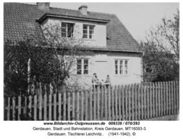 Gerdauen, Stadt und Bahnstation, Kreis Gerdauen  