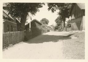 Stabigotten, Ort und Bahnstation, Kreis Allenstein Stabigotten, Ort und Bahnstation, Dorfstraße Штабиготтен, посёлок и железнодорожная станция, деревенская улица