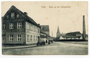 Tilsit, Stadt, Stadtkreis Tilsit Dammstraße Tilsit, Partie an der Schloßmühle