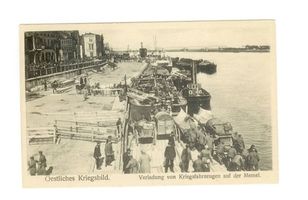 Tilsit, Stadt, Stadtkreis Tilsit Tilsit, Verladung von Kriegsfahrzeugen I