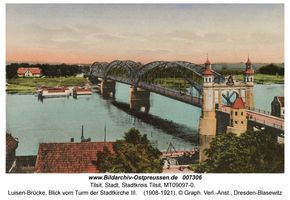 Tilsit, Stadt, Stadtkreis Tilsit Tilsit, Blick vom Turm der Deutschen Kirche
