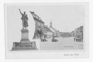Tilsit, Stadt, Stadtkreis Tilsit Schenkendorfplatz Tilsit, Schenkendorfplatz, Schenkendorf-Denkmal Tilsit, Schenkendorfplatz