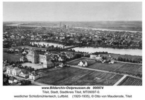 Tilsit, Stadt, Stadtkreis Tilsit Tilsit, südliches und östliches Schloßmühlenteichufer